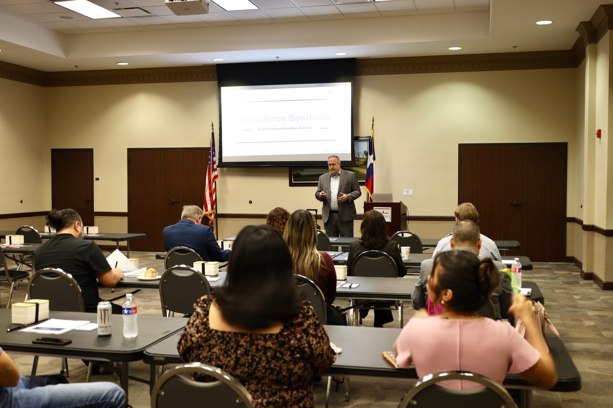 Weslaco EDC team at a business development session