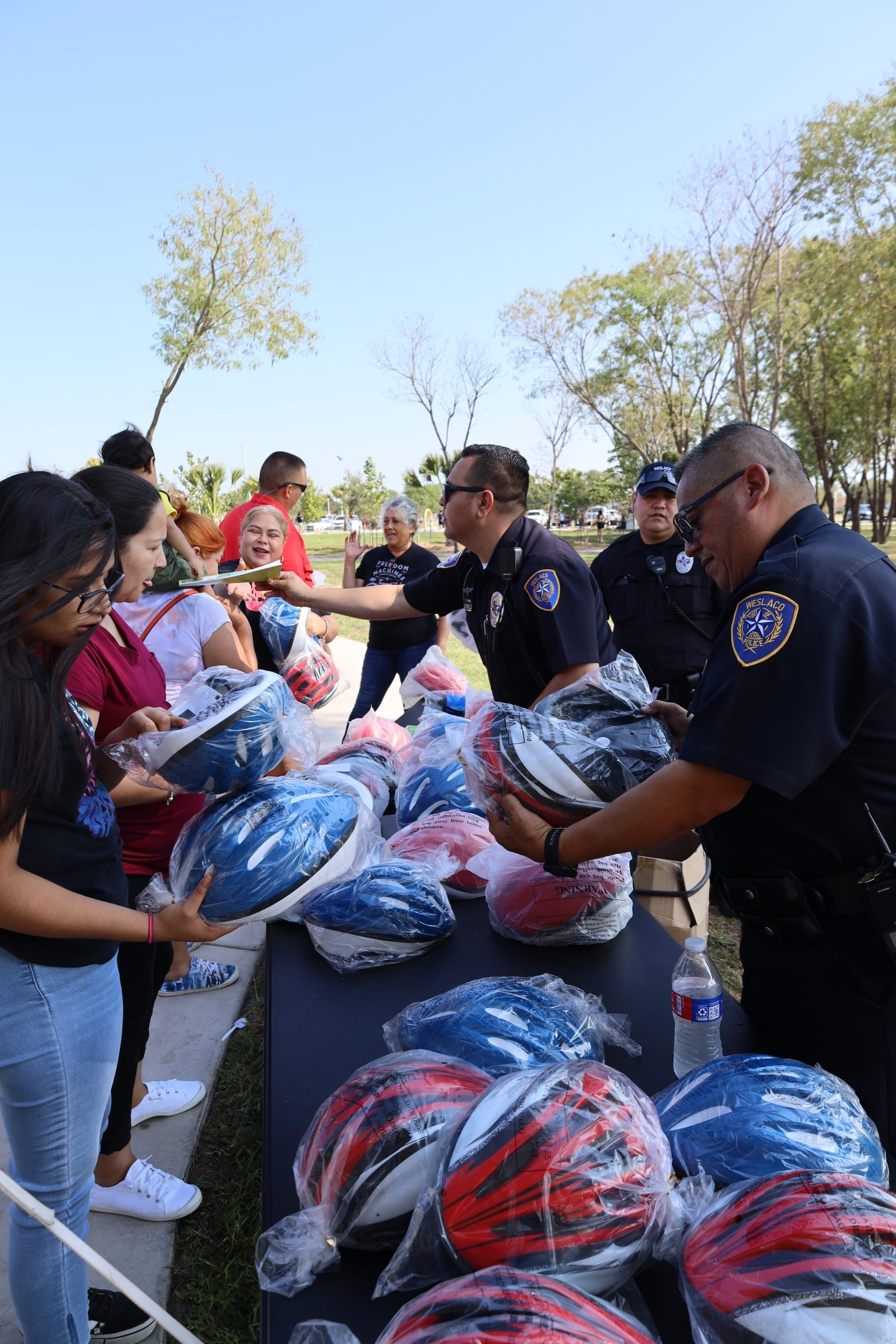 Weslaco community members together at a local event
